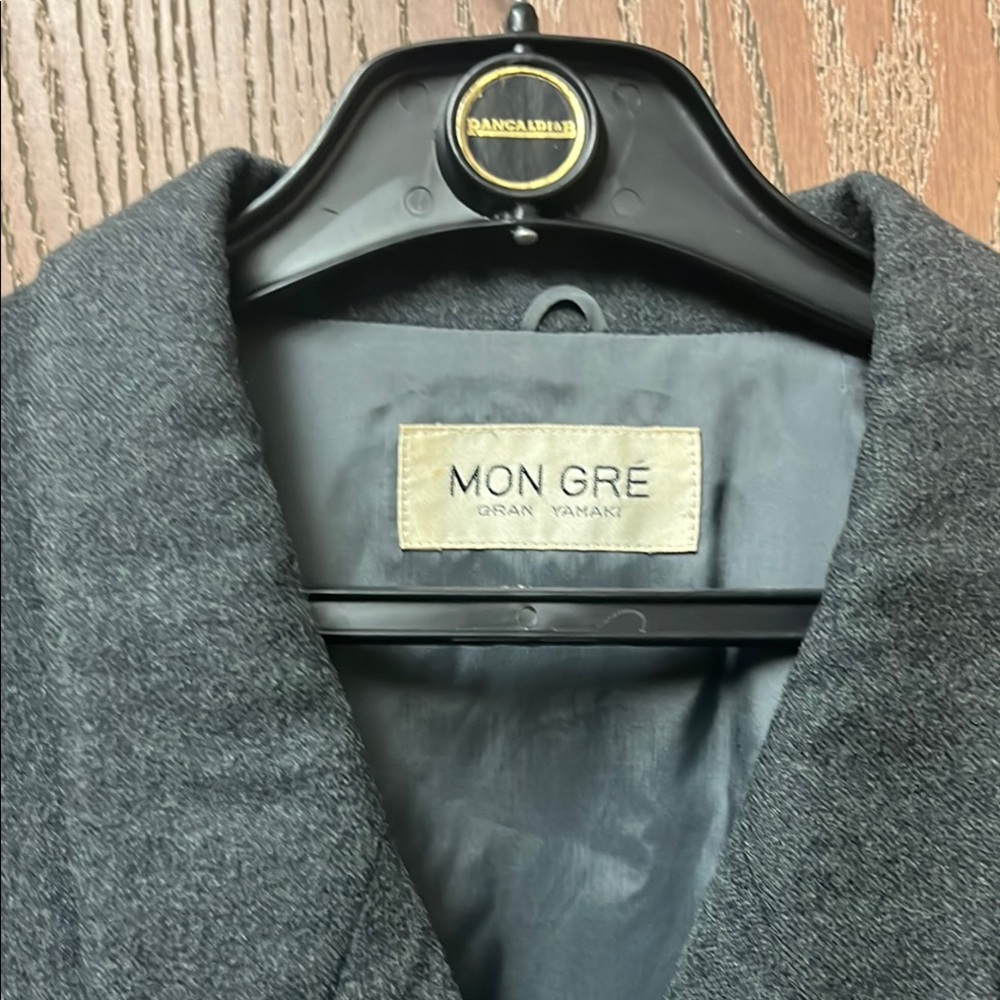 Gray Wool Coat Classic Style